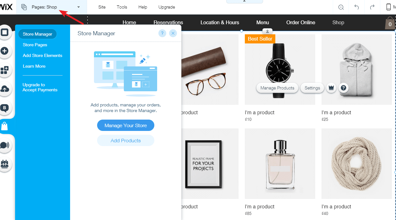Variety of Products